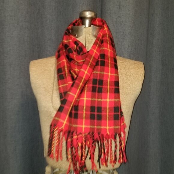 Christian Dior Cashmaire - plaid tartan scarf made in England - Picture 7 of 9